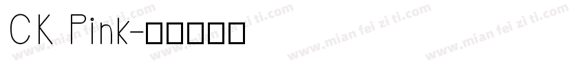 CK Pink字体转换